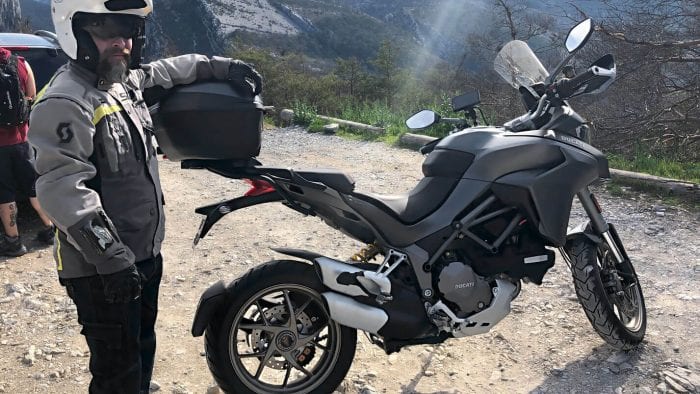 Me with a 2019 Ducati Multistrada 1260S at Gorges de Verdon.