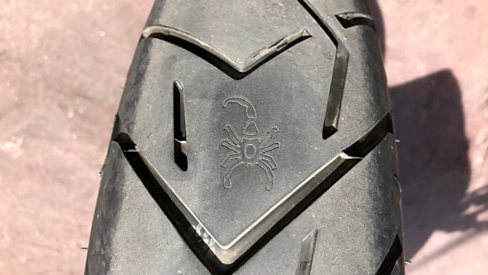 2019 Ducati Multistrada 1260S Scorpion Trail II tire.