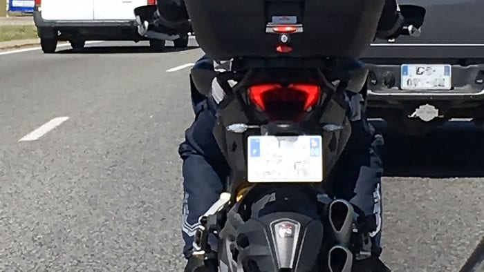 2019 Ducati Multistrada 1260S tail light.