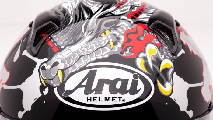Arai Defiant-X Helmet with Dragon Graphics