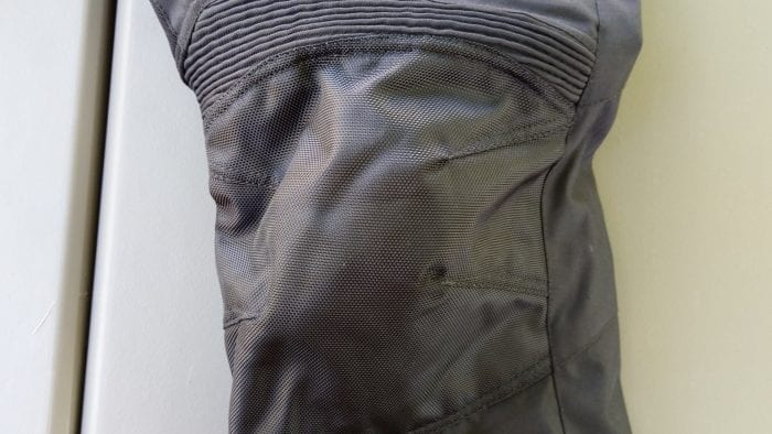 Phantom Textile Adventure Pants, above knee stretch section and accordion material
