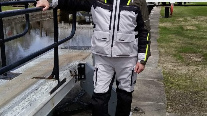 REV’IT! Offtrack Adventure Pants worn with Offtrack Adventure Jacket full view by Bruce Cole