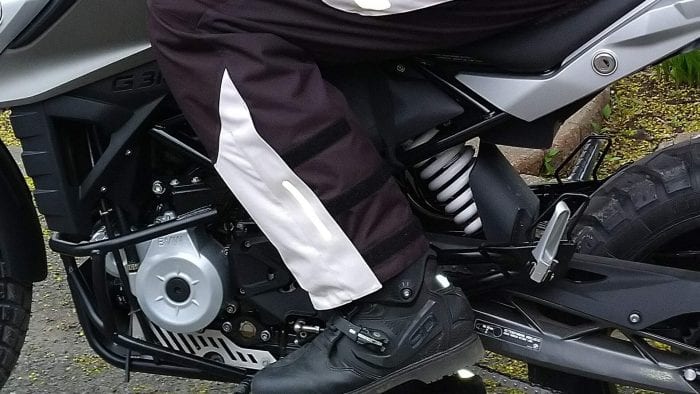 REV’IT! Offtrack Adventure Pants in motorcycle saddle