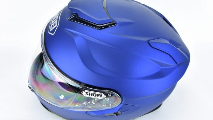 Aerodynamic grooves on The Shoei GT Air II