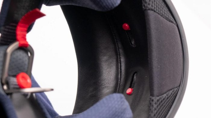 Arai Defiant-X Helmet chin curtain and interior chin vent sliding covers