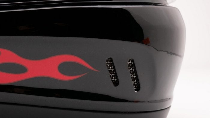 Arai Defiant-X Helmet right side chinbar vents