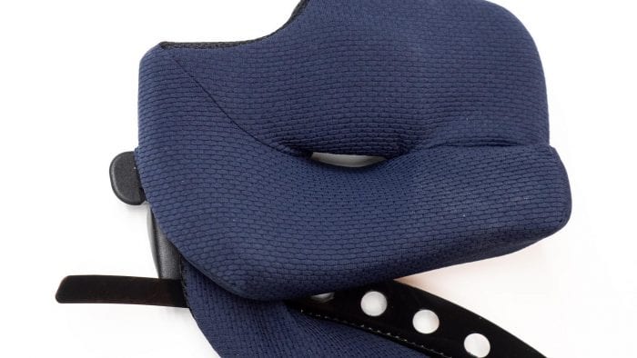 Arai Defiant-X Helmet cheek pad closeup