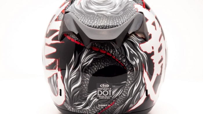 Arai Defiant-X Helmet rear view
