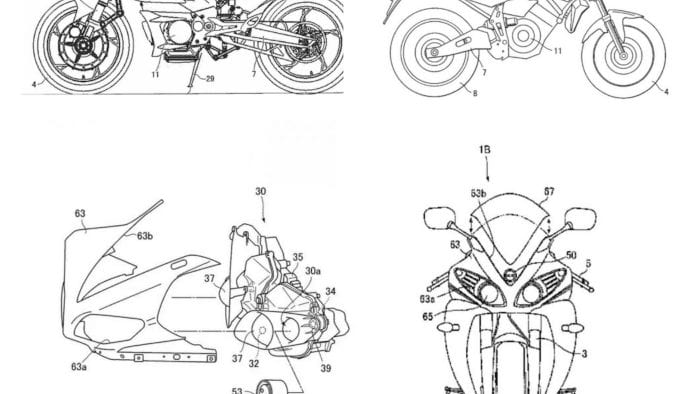Yamaha electric motorcycle patents