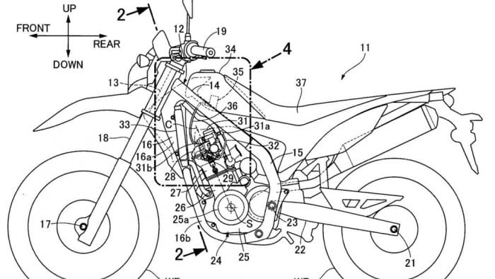 Honda CRF250 patent