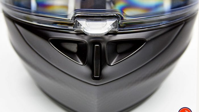The Klim K1R helmet chinbar vent.