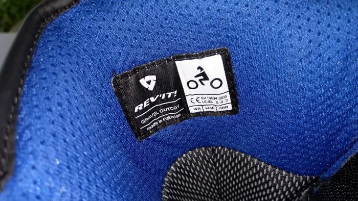 REV'IT! Gravel OutDry Boots interior mesh