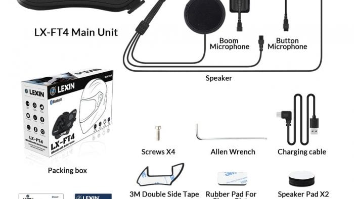 The Lexin FT4 box contents.
