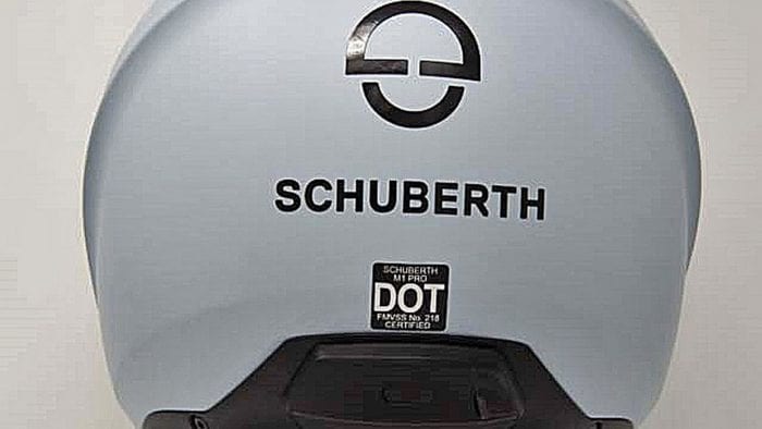 Schuberth M1 Pro and Sena SC1M rear view