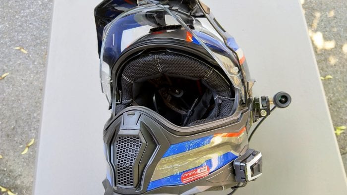INNOVV C5 Helmet Camera - side-mounted on X-Patrol