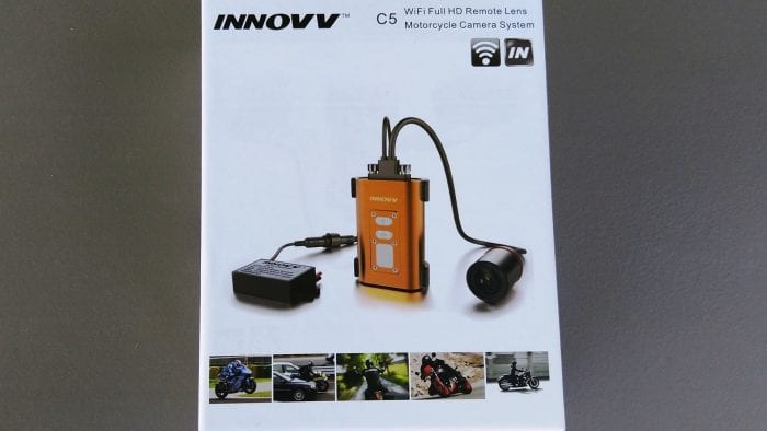 INNOVV C5 Helmet Camera - front of retail box