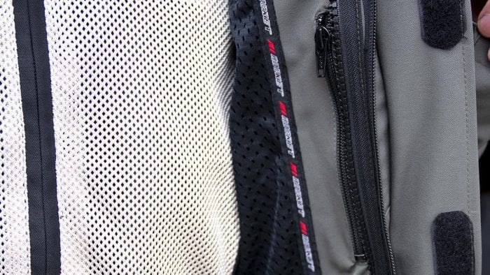 The mesh layer of the Joe Rocket Canada Alter Ego 14.0 jacket.