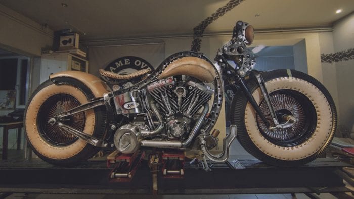 The Recidivist the world's first tattooed motorcycle
