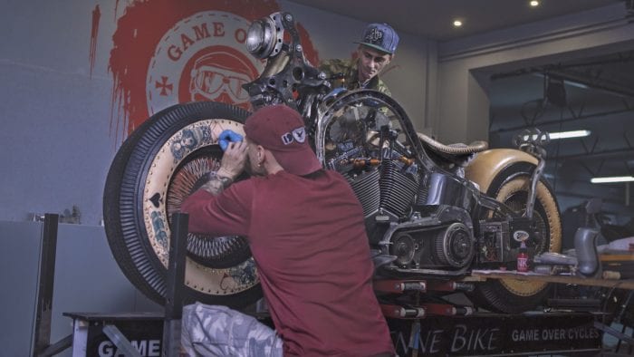 The Recidivist the world's first tattooed motorcycle