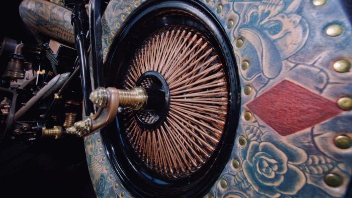 The Recidivist the world's first tattooed motorcycle