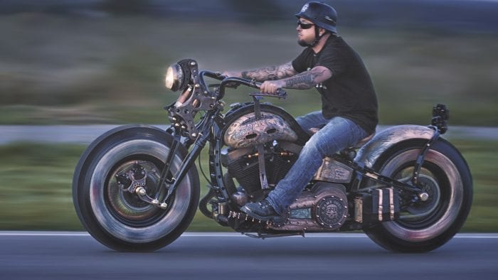 The Recidivist the world's first tattooed motorcycle