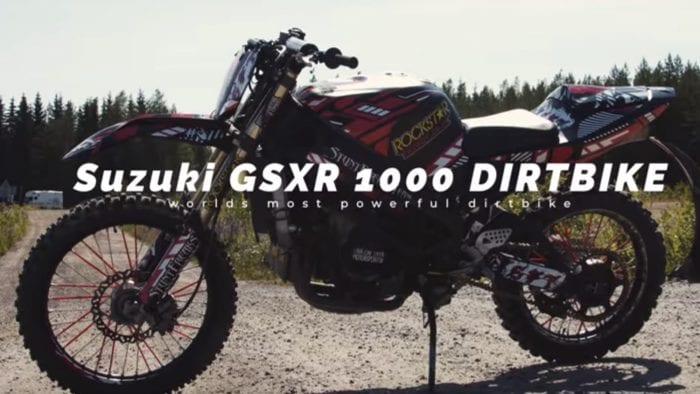 Suzuki GSX-R1000 dirt bike