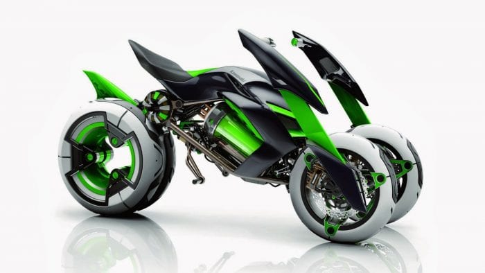 Kawasaki four-wheeled motorcycle