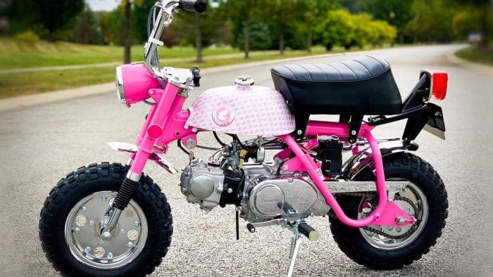 1969 Vintage Honda Z50A K1 Breast Cancer Awareness Bike