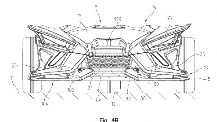 Polaris slingshot patent drawing