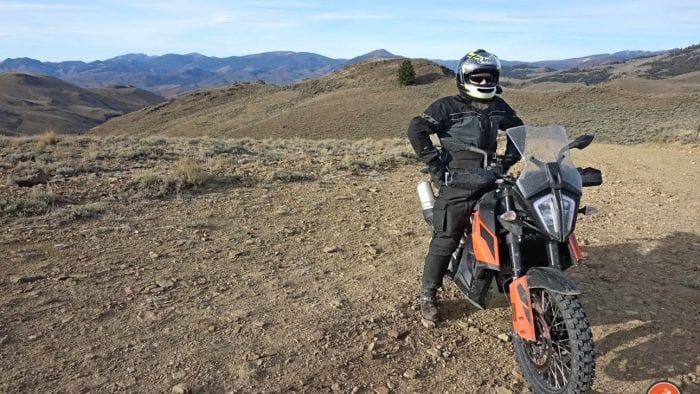 Me on my KTM 790 Adventure near Challis, Idaho.