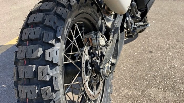 Motoz Tractionator Adventure Tires on a 2019 KTM790 Adventure.