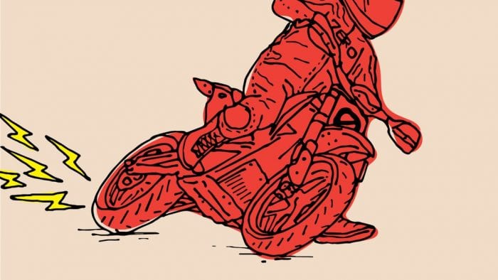 Electric Motorcycle racing by Zero Motorcycles