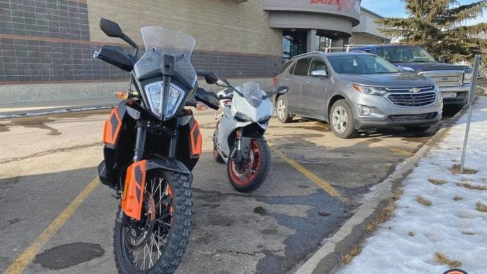 My KTM 790 Adventure in Calgary.