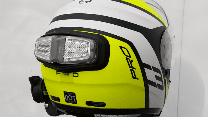 inView, Helmet Module mounted on Schuberth C3 Pro Echo, view 2