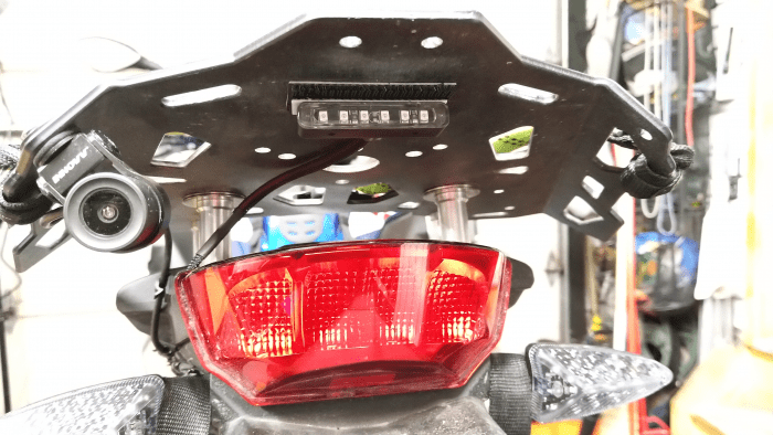inView, Installation, placement of auxiliary brake module, wire routing being done