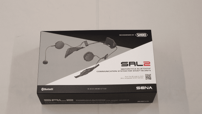 Sena SRL2 BT Kit, retail box sleeve front