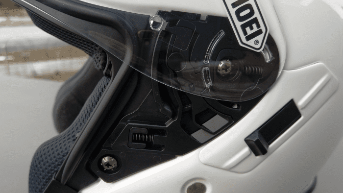 Shoei J-Cruise II, QRSA face shield mechanism looks complex, very simple to use