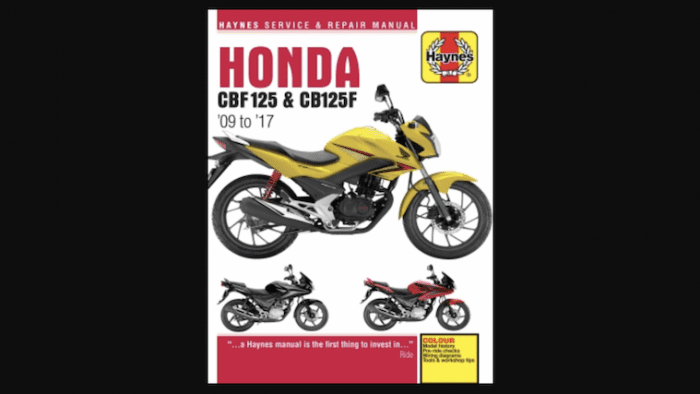 Honda cbf125 manual