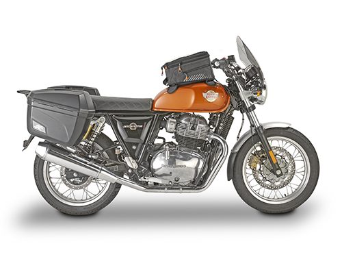Royal Enfield INT650 with Kappa accessories