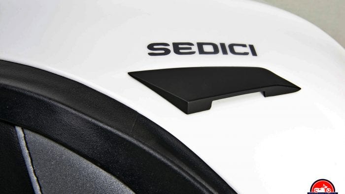 The Sedici Strada II helmet exhaust vent.