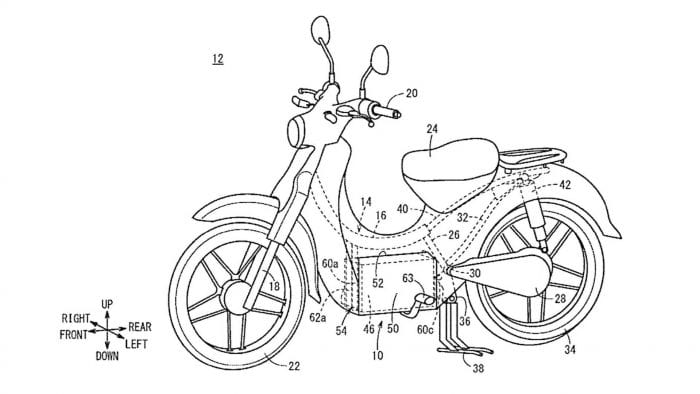 honda super cub electric patent