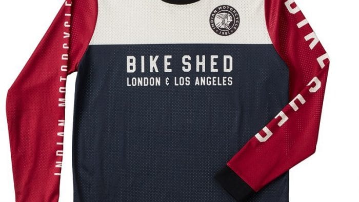the bike shed and Indian motorcycle jersey