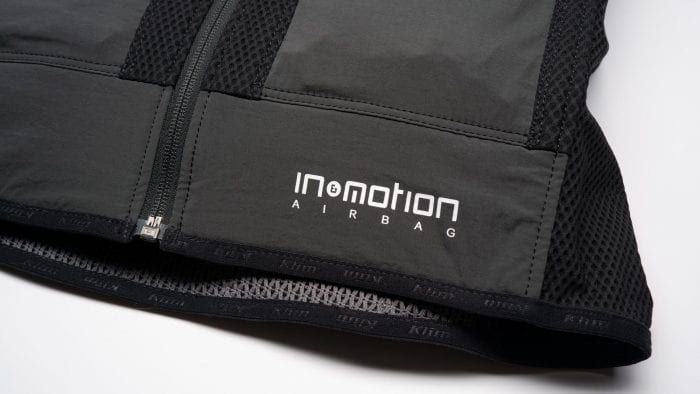 In&Motion logo on Klim Ai-1 airbag vest