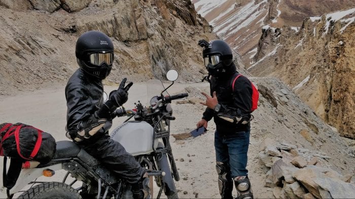 motorcyclists wearing gear
