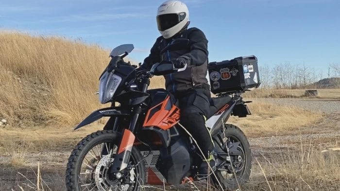 Me on my KTM 790 Adventure riding off-road.