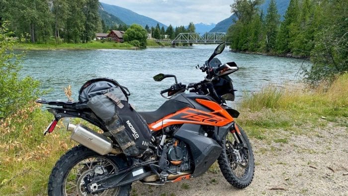 My KTM 790 Adventure outfitted with the Mosko Moto Reckless 80L V3.0 Revolver luggage.