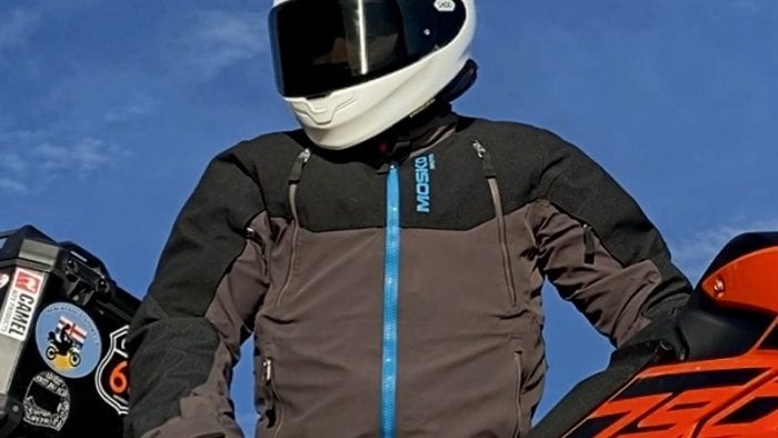 Me wearing the Shoei RF-1400 helmet.