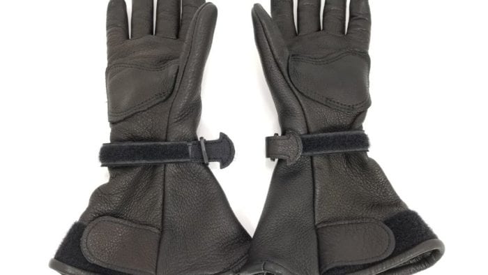The Lee Parks Design Deersports gloves palm side view.