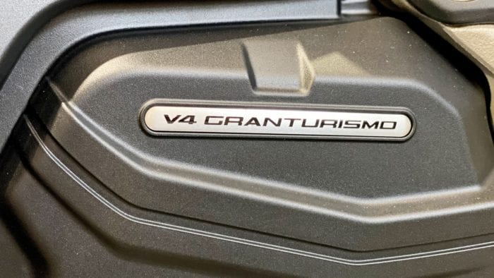The new GranTurismo V4 engine in the 2021 Ducati Multistrada V4S.
