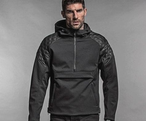 The Enginehawk Predator armored hoodie.